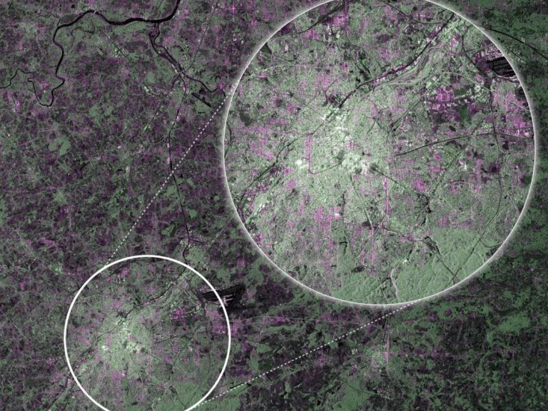 Brussels from Sentinel 1A . © ESA